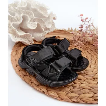 Dívčí sandály Dětské Sandálky Se Zapínáním Na suchý zip Orretta Barva: Černá, Velikost: 35