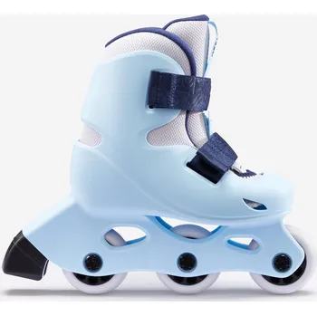 Kolečkové brusle OXELO Dětské brusle Learn 100 26/28 26/28 MODRÁ|ŠEDÁ