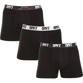 Pánské spodní prádlo 3PACK pánské boxerky DAYZ černé (DZ001) XL Možnost vrácení zboží ZDARMA do 120 dnů!