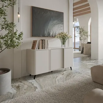 Televizní stolek Nábytek PEGAS s.r.o. Tv komoda VOLARE 150 3D, kašmír