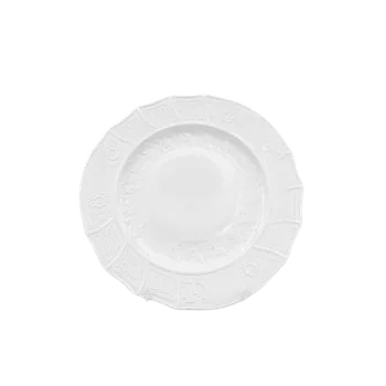 Talíř Moritz Zdekauer, Talíř mělký Rose 30cm, bílá