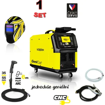 Svářečka KOWAX Plasmová řezačka GeniCut® 121LCD SET1, hořák 120A, 6 m