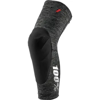 Chránič kolene chrániče kolen 100% TERATEC Knee Guards, Heather Grey/Black - XL