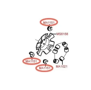 Motor pro motocykl Kymco Vodítko variátoru Movie MA1151