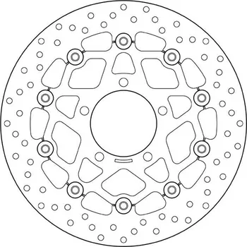 Brzdový kotouč Plovoucí brzdový kotouč BREMBO Oro - 78B40840 KAWASAKI ZX-6RR Ninja 2005-2006