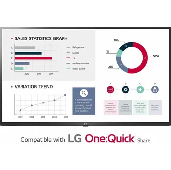 Monitor LG 55" signage 55VH7J-H videowall