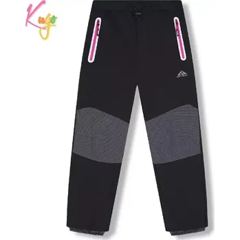 Dívčí kalhoty Dívčí softshellové kalhoty zateplené Kugo HK5626 černé