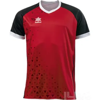 Fotbal Dres LUANVI CARDIFF, barva červená - černá, velikost XL