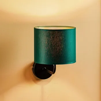 Lampička Luminex Nástěnné světlo Soho, válcové, zelené/zlaté zelená, zlatá 1 x 60 W - Doprava zdarma