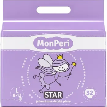 Plenkové kalhoty MonPeri Star L 8-13 kg dětské pleny 32 ks