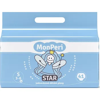 Přebalování MonPeri Star S 3-6 kg dětské pleny 41 ks