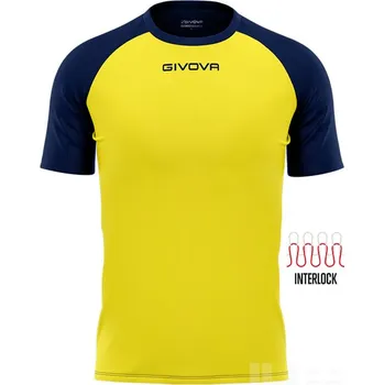 Fotbal Dres GIVOVA CAPO, barva 0704 žlutá - tmavě modrá, velikost 2XL