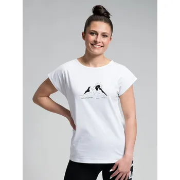 Dámské tričko CityZen - ALTA Dámské tričko bílé s potiskem Láska hory přenáší 36