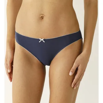 Kalhotky Blancheporte Sada 4 bavlněných slipových kalhotek s potiskem květin modrá/zelená 42/44