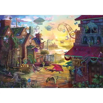 Puzzle SCHMIDT Puzzle Dračí pošta 1000 dílků