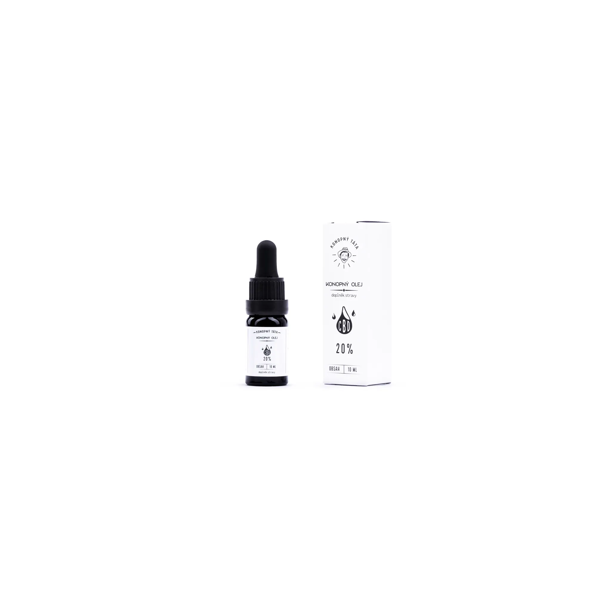 Fotografie 1 - CBD Konopný táta CBD konopný olej 20% 10 ml
