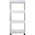 Koupelnový nábytek Ruhhy 24291 koupelnová polička na kolečkách bílá