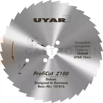 Vroubkovaná čepel 100 mm pro elektrické nože na kebab Uyar a Tandir | UYAR, ProfiCut 2. Gen.
