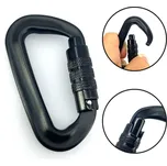 SVX Hliníková karabina twist lock 80mm - černá