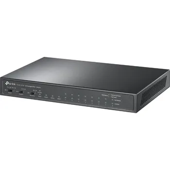 Switch TP-Link CCTV switch TL-SL1311P (8x100Mb/s, 2xGbE, 1xSFP, 8xPoE+, 65W, fanless)