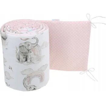 Prostěradlo OBOUSTRANNÝ CHRÁNIČ DO POSTÝLKY NA PŘÍČKY 180x30cm BABYMAM