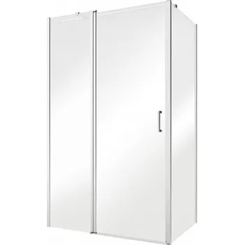 Sprchové dveře Dveře sprchové EXO-C 110x190 cm bezrámové univerzální chrom čiré s pevnou stěnou 100 cm BCEXOC110CC+BCEXOCH100CC