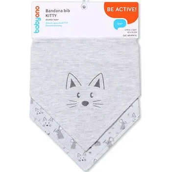 plyšák BabyOno bavlněné slintáčky KITTY 2ks