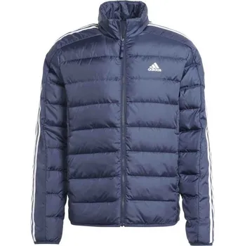 Pánská bunda adidas ESSENTIALS 3-STRIPES LIGHT DOWN JACKET S Tmavě modrá, Bílá