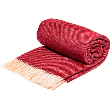 Prostěradlo Deka Rena Home vlněná 140 cm x 200 cm červená