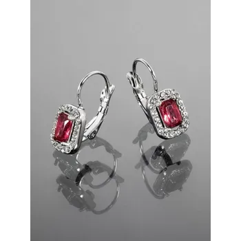 Náušnice Prosperk Náušnice z chirurgické oceli s krystalky stříbrná S1725