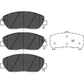 Brzdová destička Sada brzdových destiček, kotoučová brzda KAVO PARTS KBP-3023