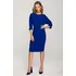 Dámské šaty Elegantní šaty s netopýřími rukávy S324 tmavě modré, S