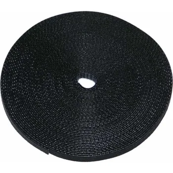 Stahovací páska Stahovací pásek (oboustranný suchý zip) na kabeláž, šířka 10mm, délka 20m