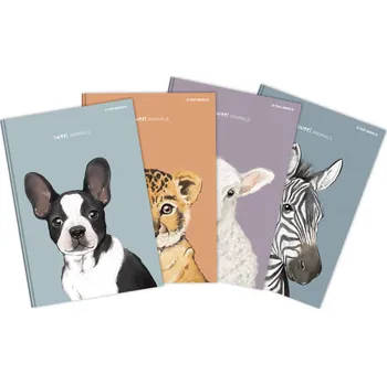 Sešit Hamelin Záznamní kniha A6 96l 70g Animal