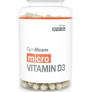 GymBeam Mikro Vitamín D3 2000 IU 90 tab. 90 tab.