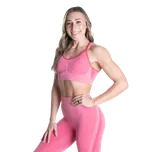 Better Bodies CURVE SCRUNCH BRA HOT PINK MELANGE – sportovní podprsenka Better Bodies růžová Velikost: S