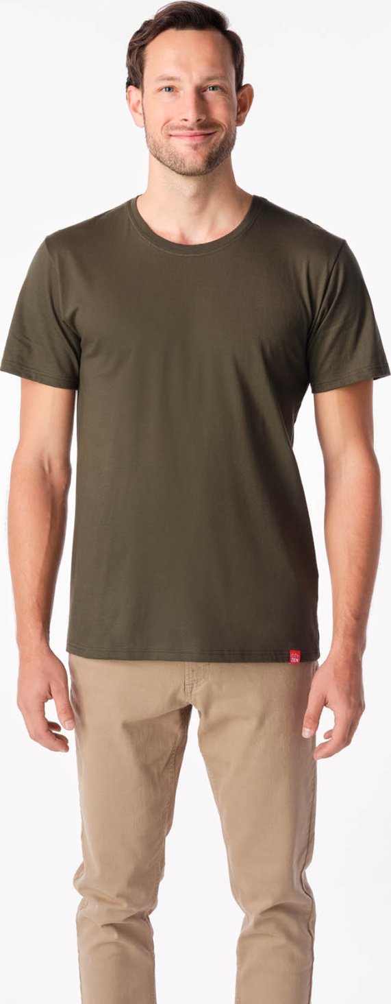 CityZen - AGEN Pánské tričko dark khaki XL