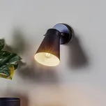 Luminex Nástěnné svítidlo Amos, černé, s jedním plamenem černá, bílá 1 x 60 W - Doprava zdarma