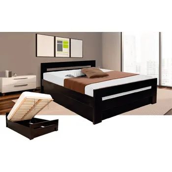 Postel Postel z masivu K6 BOX - buk 160 × 200 cm Buk natural