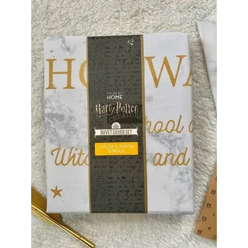 Povlečení Povlečení bílé Hogwarts, Harry Potter Varianta: Jednolůžko - SINGLE BED