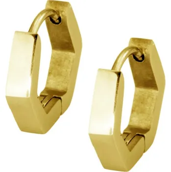 Náušnice Free Style Náušnice z chirurgické oceli MESS20 Barva: Zlatá