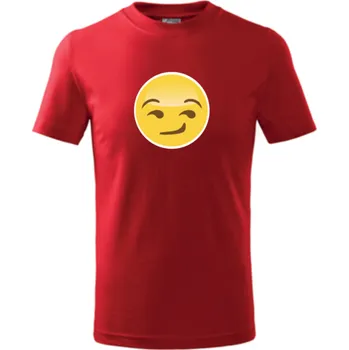 Dětská móda ON-DESIGN Tričko pánské/dětské s EMOJI 3 Velikost: 122 cm/6 let, Barva: červená