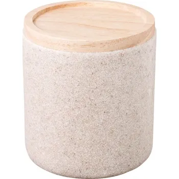 Sklenice DAKAR – kosmetická koupelnová dóza – béžová – BISK 07612