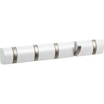 Věšák Moderní nástěnný věšák Flip 5 bílý - Umbra