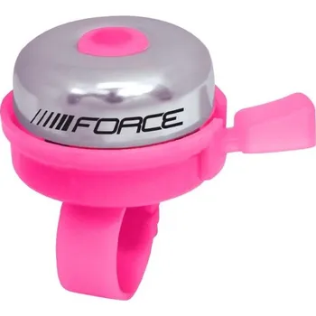 Cyklistika Force Zvonek KLASIK Fe/plast 22.2mm, růžový