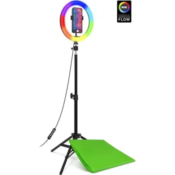 CONNECT IT Streaming Box Selfie10Ring kruhové 10" RGB LED světlo