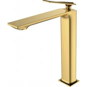 Vodovodní baterie Baterie ASPIRA I umyvadlová stojánková vysoká zlatá BABUAIZL