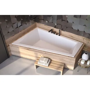 Vana Vana INTIMA DUO SLIM 170x125x41,5 cm asymetrická levá bez nožiček bílá VANINTID17SLIML