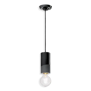 Ferroluce Závěsné svítidlo PL, v. 18 cm, 1xE27 Barva: Černá