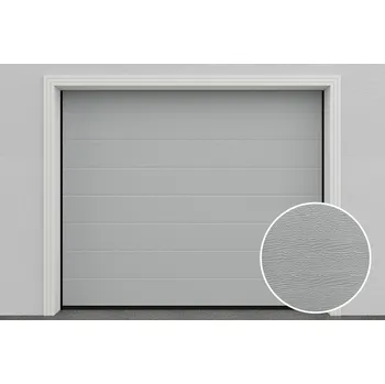 Garážová vrata DoorHan Sekční garážová vrata DIY - stříbrná